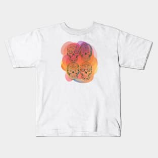 Colorful Day of the Dead Skulls Kids T-Shirt